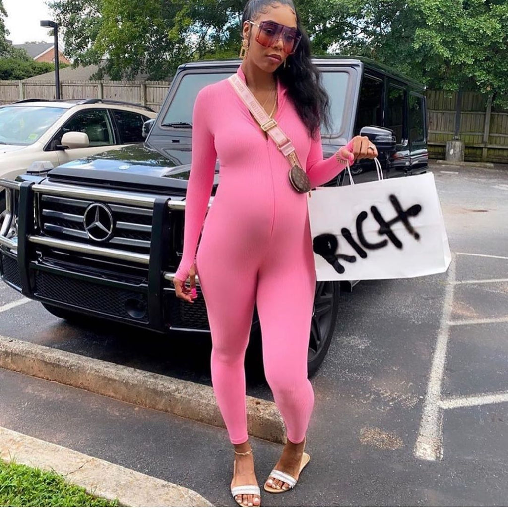 Babe wearing Lucky Label Jumpsuit 2 - Smoochies Boutique